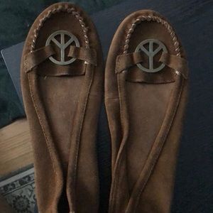 Minnetonka suede flats